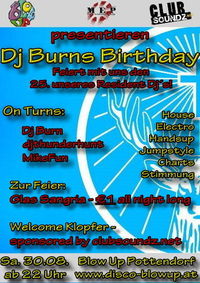 Dj Burn´s Birthday @Blow up