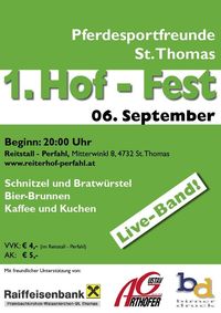 1. Hof- Fest der Pferdesportfreunde@Pferdesportfreunde St. Thomas