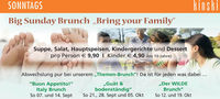 Big Sunday Brunch ,,Bring your Family“
