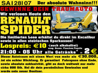 Renault Spider Verlosung@Excalibur