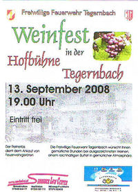 Weinfest - FF Tegernbach@Hofbühne Tegernbach