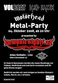 Volbeat/Motörhead/Iced Earth Party@Ostbahn