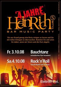 4 Jahresfeier im Heinrichs@Club Heinrichs Tanzbar