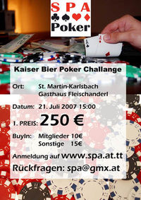 Kaiser Bier Poker Challege@Gasthof Fleischanderl