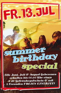 summer birthday special