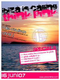 Ibiza is calling - think pink@J.Club