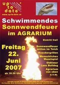 Schwimmendes Sonnwendfeuer@Agrarium