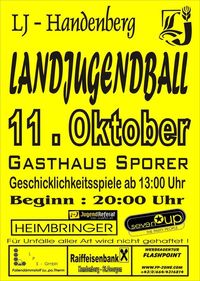 Landjugendball Handenberg@Gasthaus Sporer