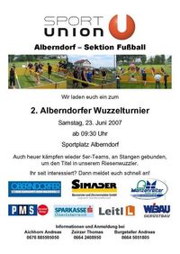 2. Alberndorfer Wuzzelturnier@Sportplatz Alberndorf