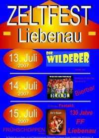Zeltfest der FF Liebenau@Festzelt