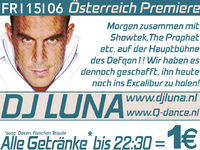 Österreichpremiere Dj Luna