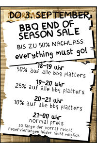 BarBeQue End of Season Sale@Pharmacy