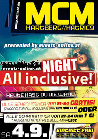 All Inclusive Night!@MCM Hartberg