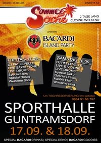 Sommersache - Bacardi Island Party@Sporthalle Guntramsdorf