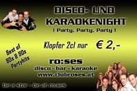 Partynight@ro:ses disco - bar - karaoke