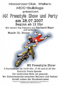MX Freestyle Show und Party@Schottergrube Wallern