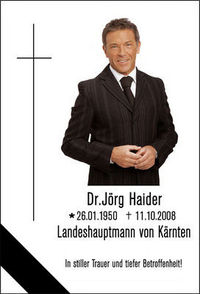 ░░▒▒▓▓█████ Zum gedenken an Jörg Haider, † 11.10.2008 † R.I.P █████░░▒▒▓▓