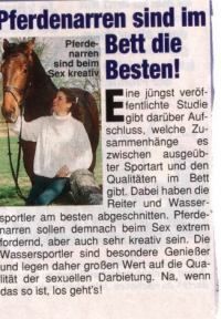 Wassersportler und Reiter haben besseren Sex!