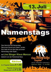 Namenstag Party