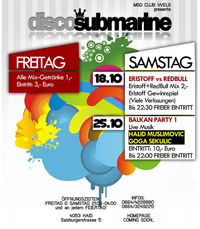 Freitags @ Disco Submarine
