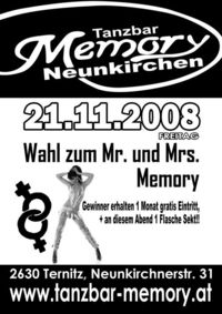 Wahl zum Mr. und Mrs. Memory@Tanzbar Memory