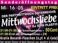 Mittwochsliebe mit Dj Spin Plastic@Excalibur