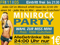 Minirock  + Super € Party