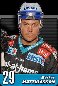 Markus Matthiasson ein Schwede bei den Black Wings