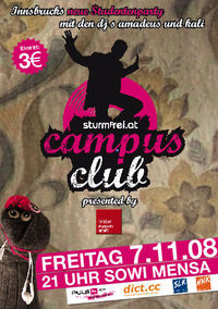 sturmfrei.at Campus Club@Sowi-Mensa