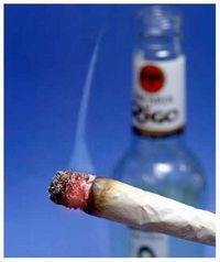 Alkohol und Nikotin macht die halbe Menschheit hin, doch ohne Alkohol und Rauch stirbt die andre Hälfte auch