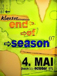 End of Season@Klausur