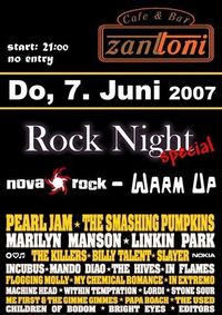 Novarock Warm-Up@Cafe & Bar ZANTTONI