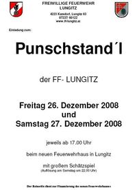 Punschstandl@FF- Lungitz
