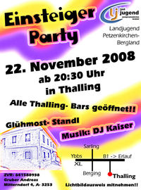 Einsteiger Party@Thaling