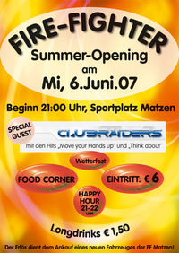 Fire Fighter Summer Opening@Sportplatz Matzen