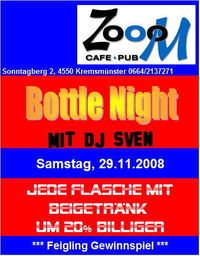 Zoom Bottle Night@Cafe Pub Zooom