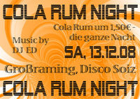 Cola Rum Night