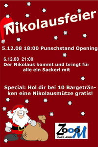 Nikolausfeier@Cafe Pub Zooom