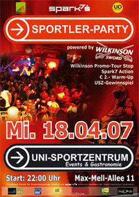 Sportler-Party powered by Wilkinson@Uni-Sportzentrum