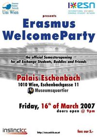 Erasmus Welcome Party@Palais Eschenbach