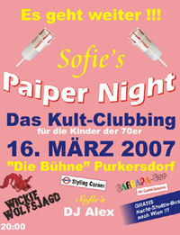 Sofie`s Paiper Night