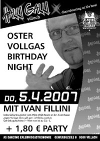 Oster Vollgas Birthday Night@Halli Galli