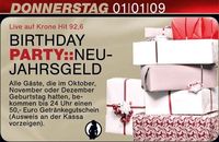 Birthday Party :: Neujahrsgeld@Musikpark-A1
