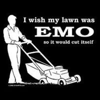 I wish my lawn was EMO so it would cut itself