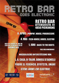 Retro-Bar goes electronic hosted by Cosmic Age@Retro-Bar