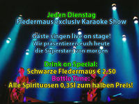 Fledermaus exclusiv Karaoke Show