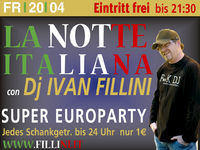 La Notte Italiana + DJ Ivan Fillini