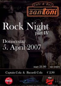 Rock Night Part 4@Cafe & Bar ZANTTONI