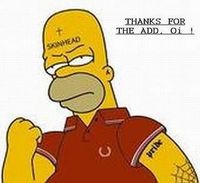 Homer Simpson Skinhead$$$$$