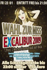 Wahl zur Miss Excalibur@Excalibur